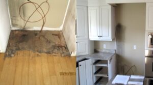 Ice maker leak causes damage and mold to South Yarmouth, MA home.